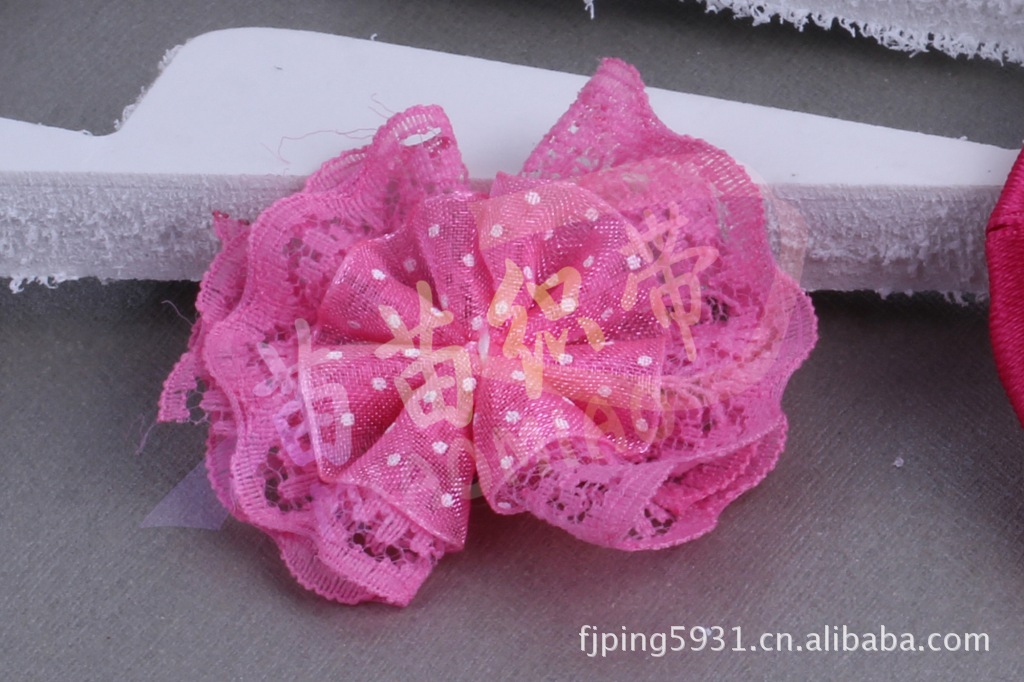 韩款时尚紫色格子蝴蝶结diy手工饰品编织材料印刷彩色蝴蝶结织带详情18