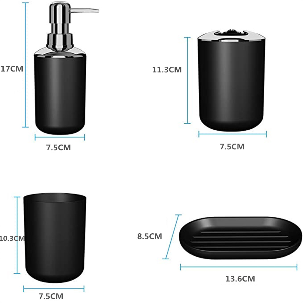 Wholesale plastic mouthwash cups, bathroom sets, brushing and toiletries, hotel bathroom supplies, Amazon trash can sets pic 24
