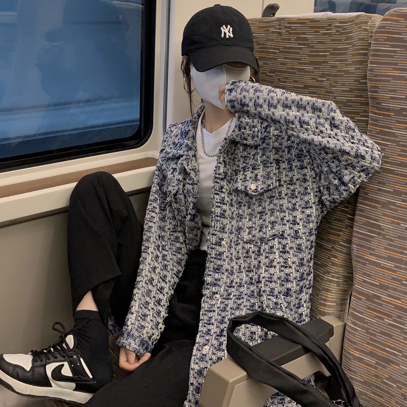 2022春秋新款中长款小香风设计感小众女装外套女薄款感上衣潮ins详情11