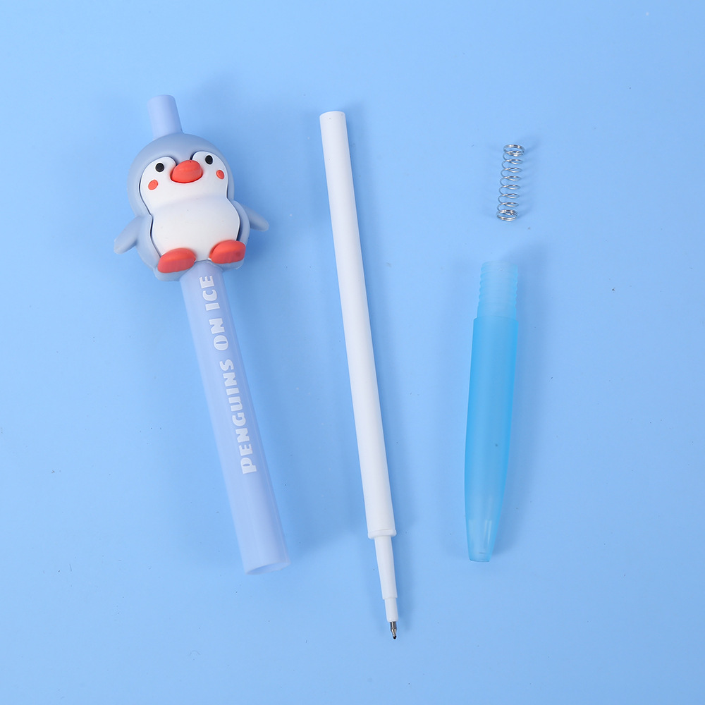 Midsails penguin series pulsaciones pluma neutral dibujos animados cute 0.05mm neutra firma pluma estudiante examen pluma al por mayor pic 9