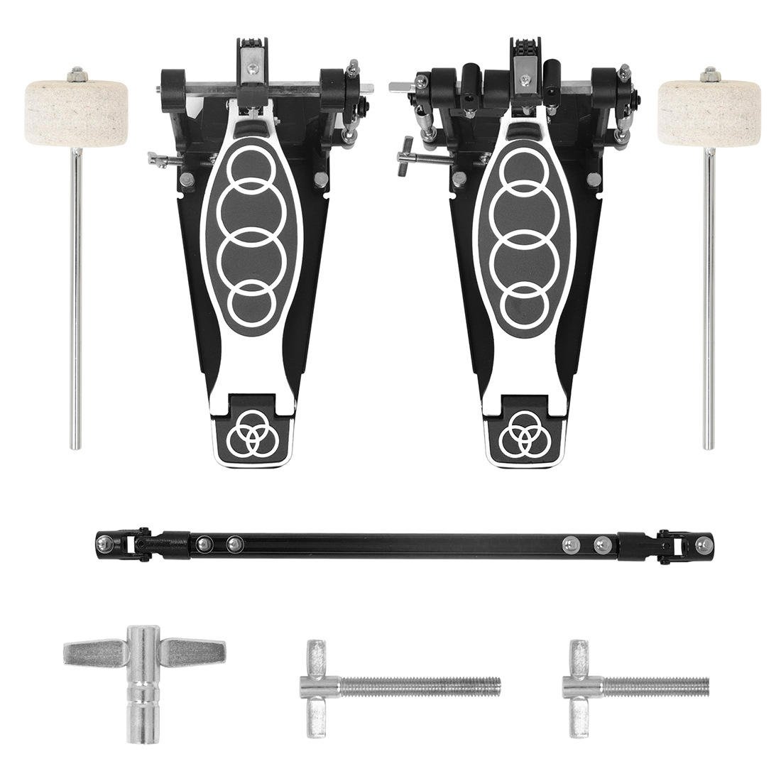 IRIN drums, double pedal jazz drums, double pedal pedals, double chain pedal bass drum practice, hammer percussion instruments pic 9