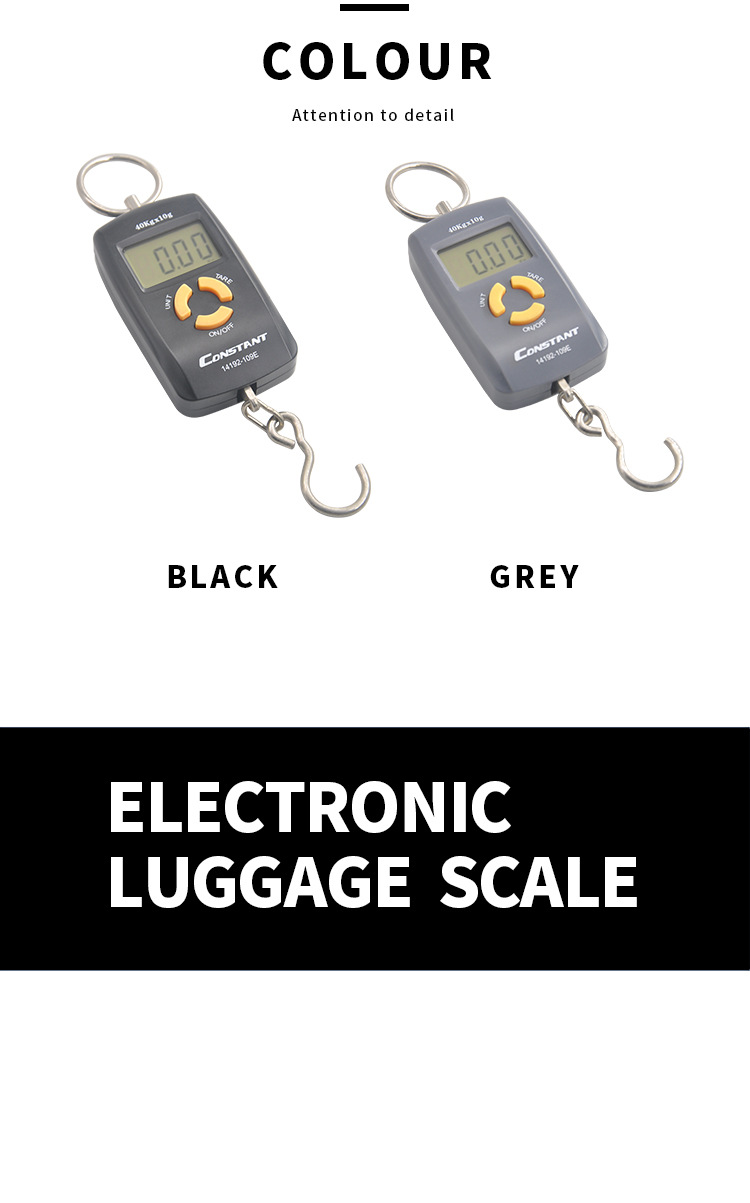 [Constant-109E]跨境外贸电子行李秤便携式电子钩秤家用电子钓鱼秤小型手提秤详情2