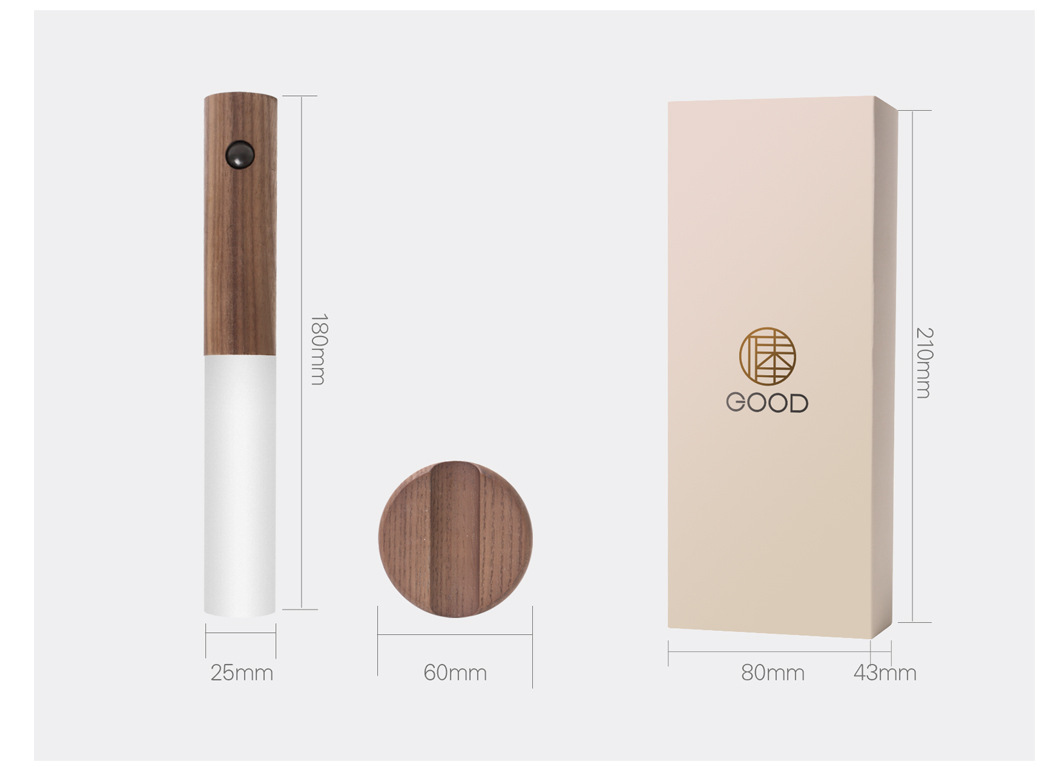 走廊智能人体感应灯led充电小夜灯楼梯走廊带人体感应水晶灯壁灯详情10