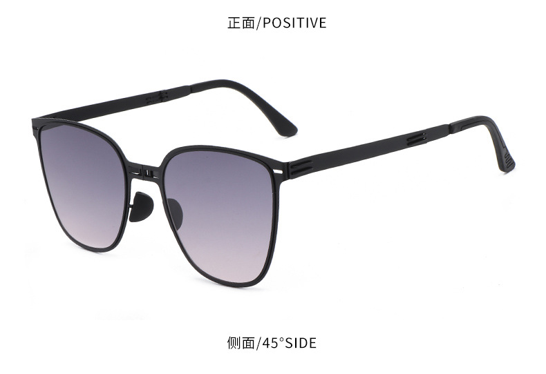 New metal folding sunglasses for women, sun protection and UV protection, popular fashion and trendy sunglasses manufacturer, finished product wholesale pic 12