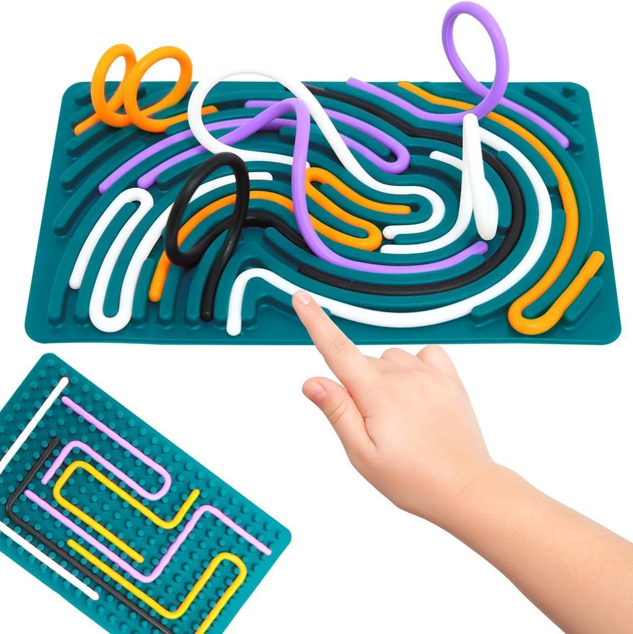 跨境Sensory Activity Board感官活动板硅胶 解压神器现货详情1