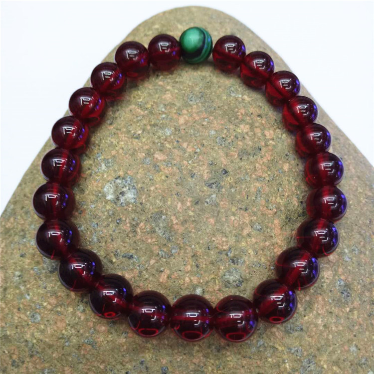 Trendy new malachite garnet bracelet couple bracelet set DIY natural stone combination bracelet wholesale pic 2