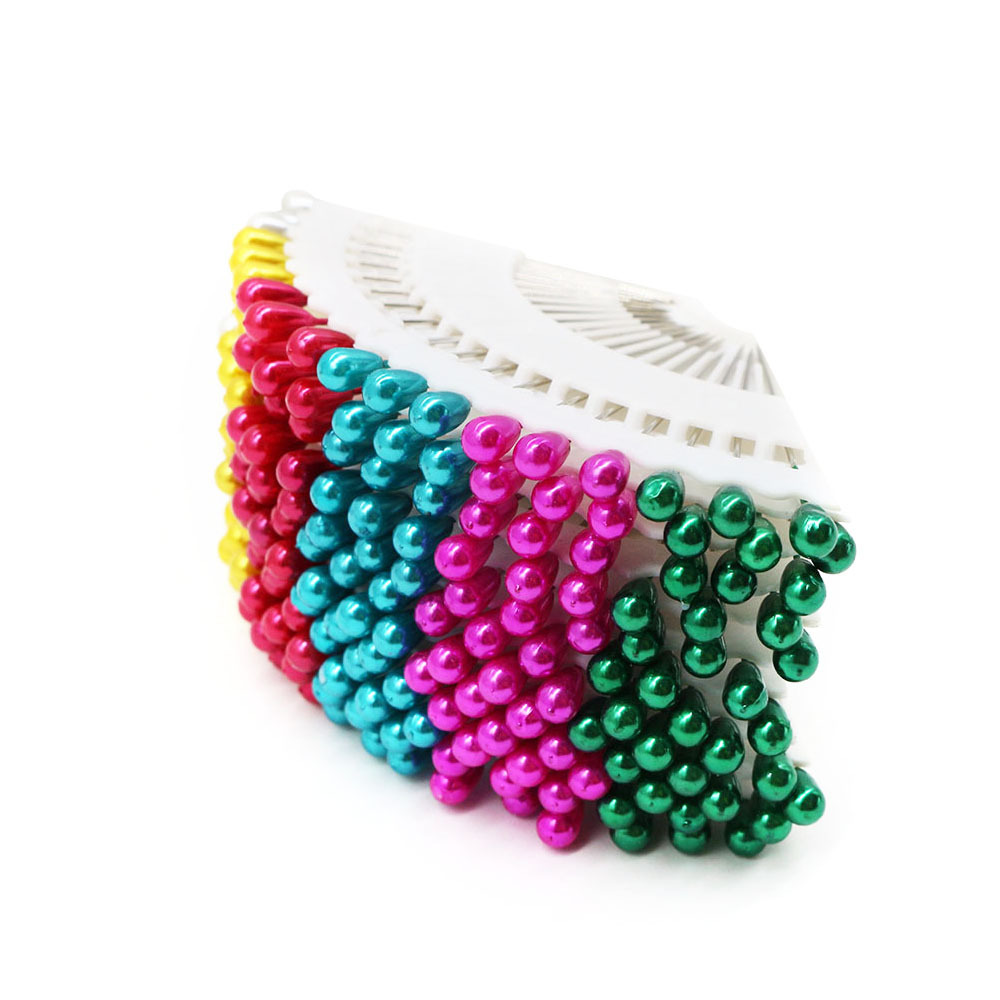 厂家批发多图案18枚扇形镀镍珠光针盘扇形针盘定位裁剪针详情4