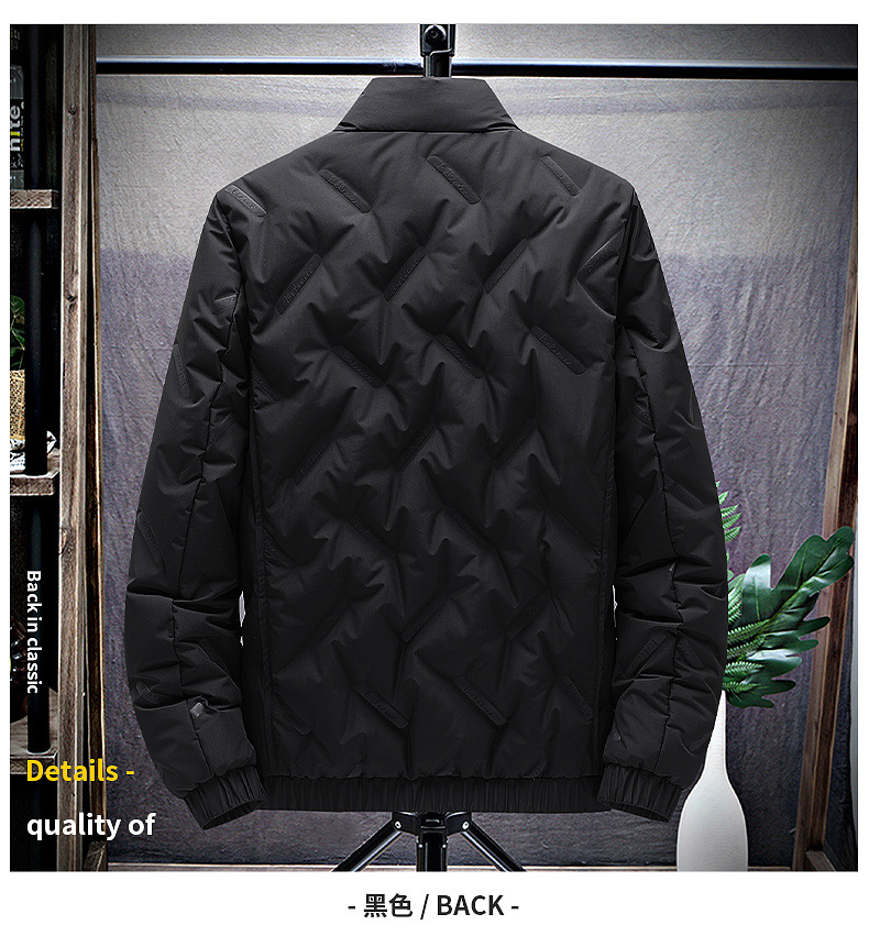 冬季新品男士羽绒服90白鸭绒保暖御寒时尚羽绒外套中青年羽绒服男 pic 12