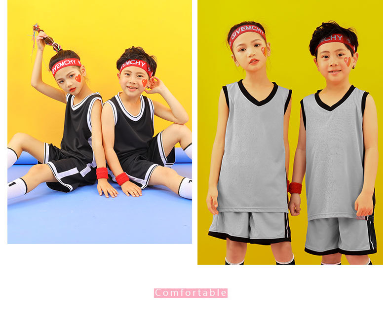 Niños panel de luz de baloncesto ropa se puede personalizar imprimir número imprimir palabra deportes warrior clipper running fit suit DIY training pic 10