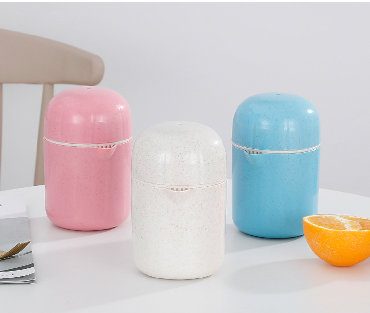 Manual wheat straw juicer, portable juicer cup, lemon juicer, residue and juice separation press, gift pic 18
