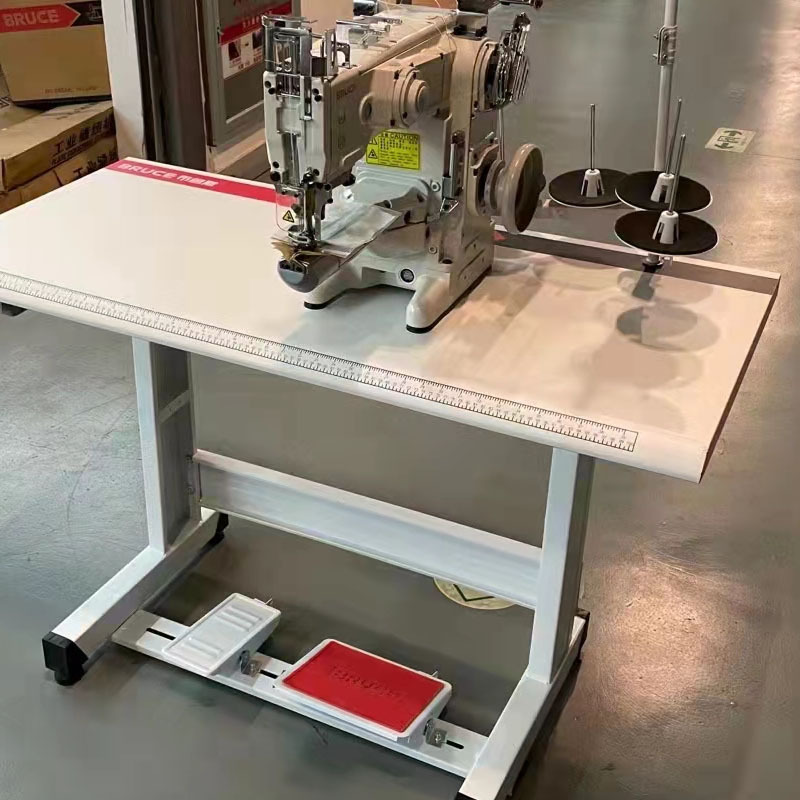 Bruce 1500 cylindrical overlock sewing machine, direct drive pig head cart, three-needle five-thread sewing machine pic 1