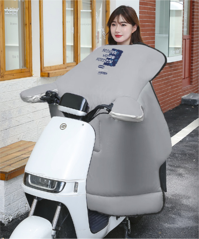 电动车挡风被亲子款冬季加厚防风罩摩托车通用挡风被护腿护肩罩详情14