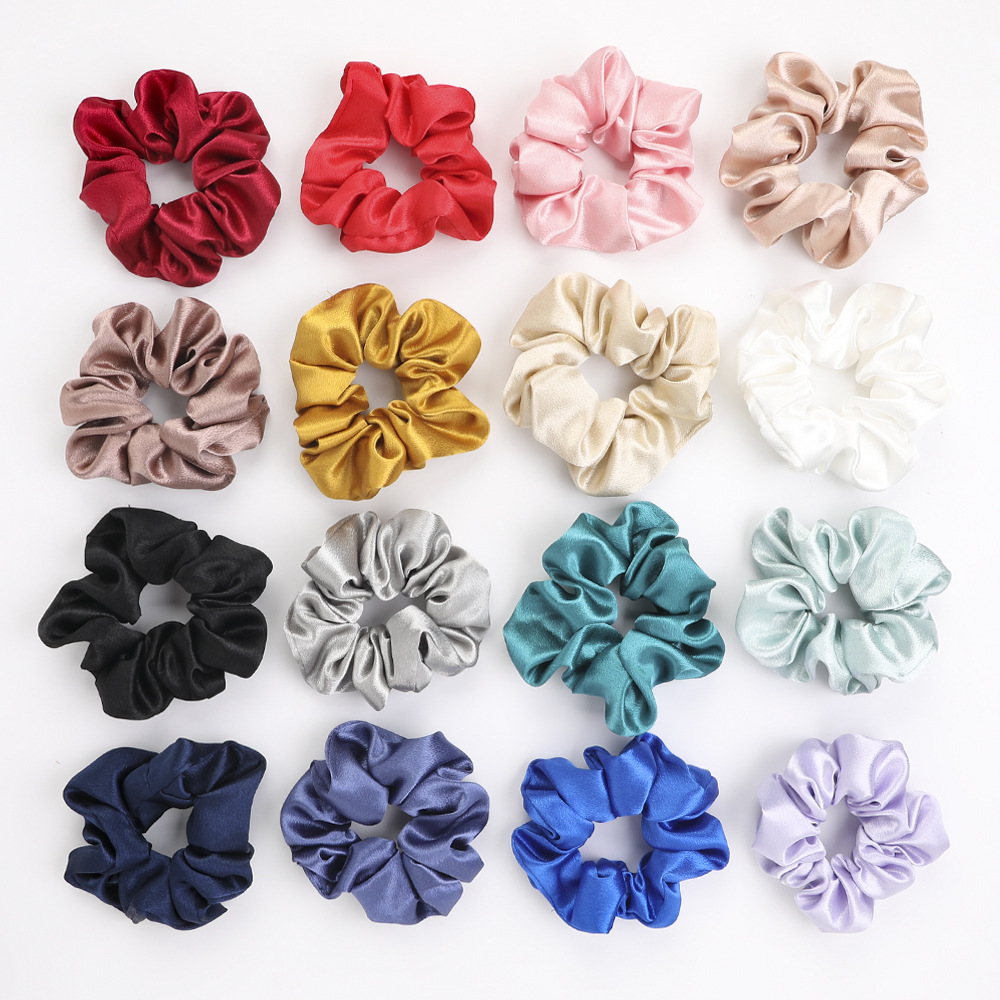 Qiyue Simple Large Intestine Hair Tie ins High-end Style Hair Tie Tie Ponytail Large Intestine Hair Tie Wholesale pic 17