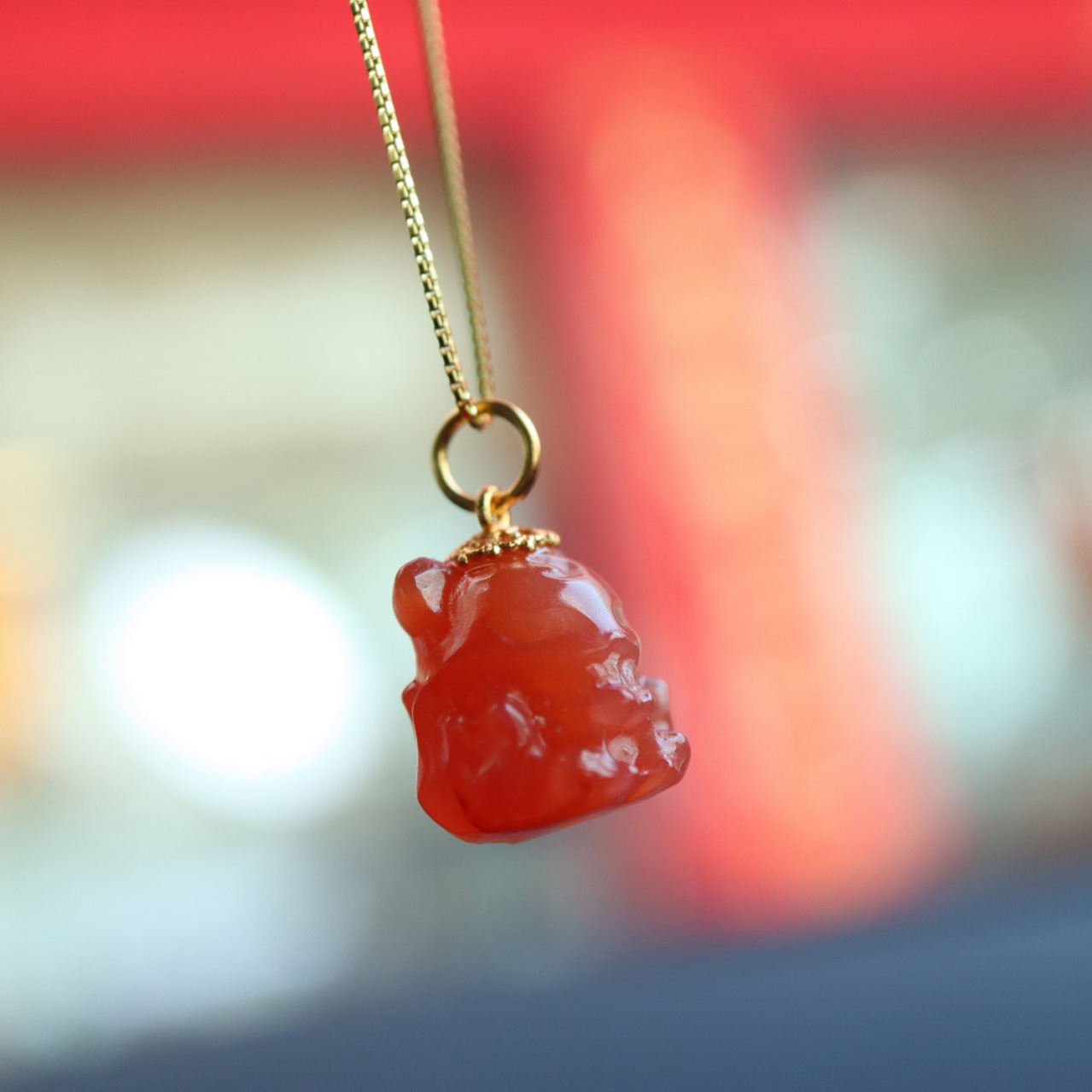 New natural salt source agate jewelry accessory S925 silver gold-plated non-red Crown Phoenix Nine Little Fox Spirit Fox accessory pic 9