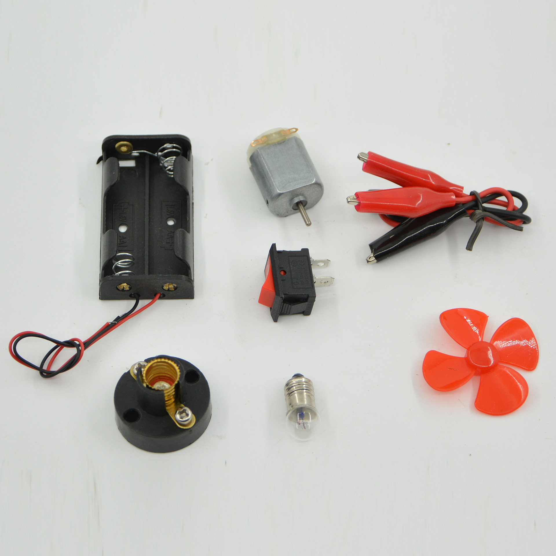 8-piece circuit set: Simple circuit experiment, scientific electrical equipment, introduction to series and parallel circuits, and electricity pic 15