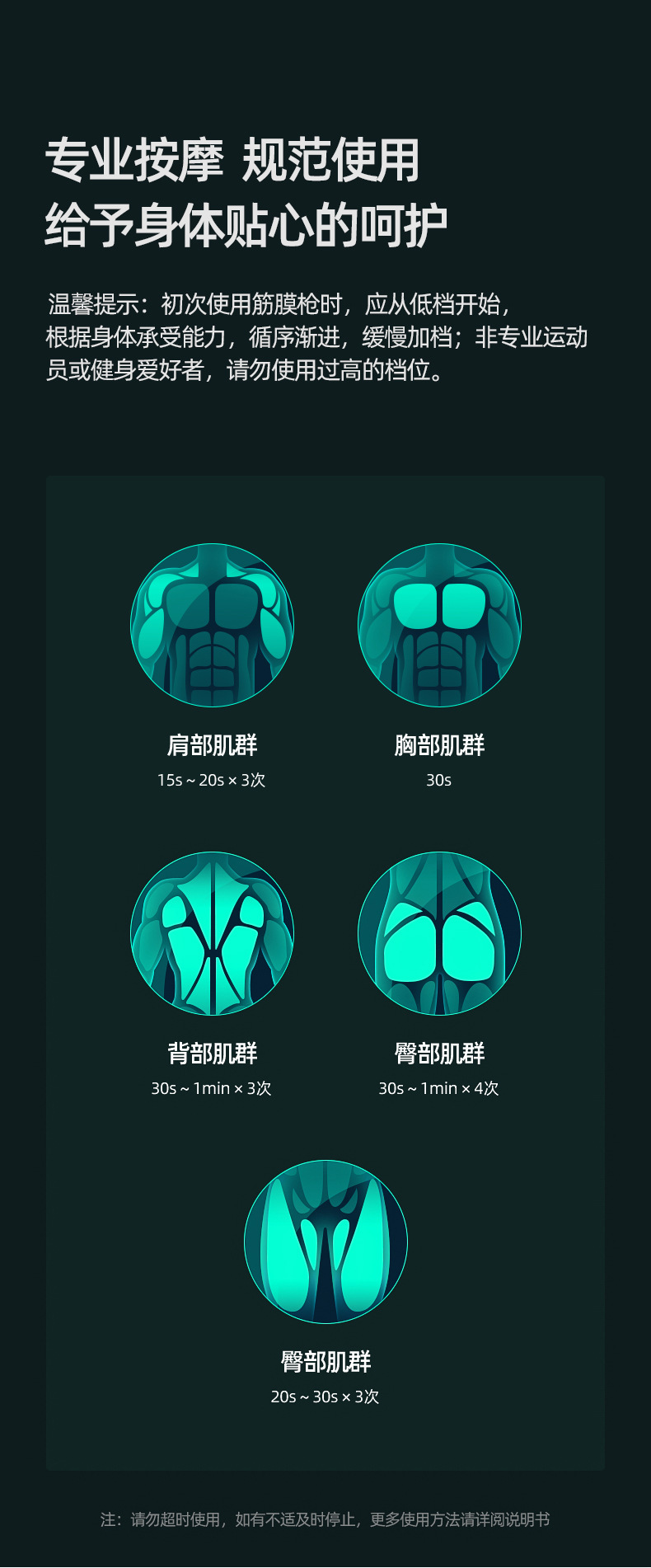 Cross-border electric massage gun, muscle relaxer, impact gun, portable vibrating fascia gun, electric massage fascia gun pic 15