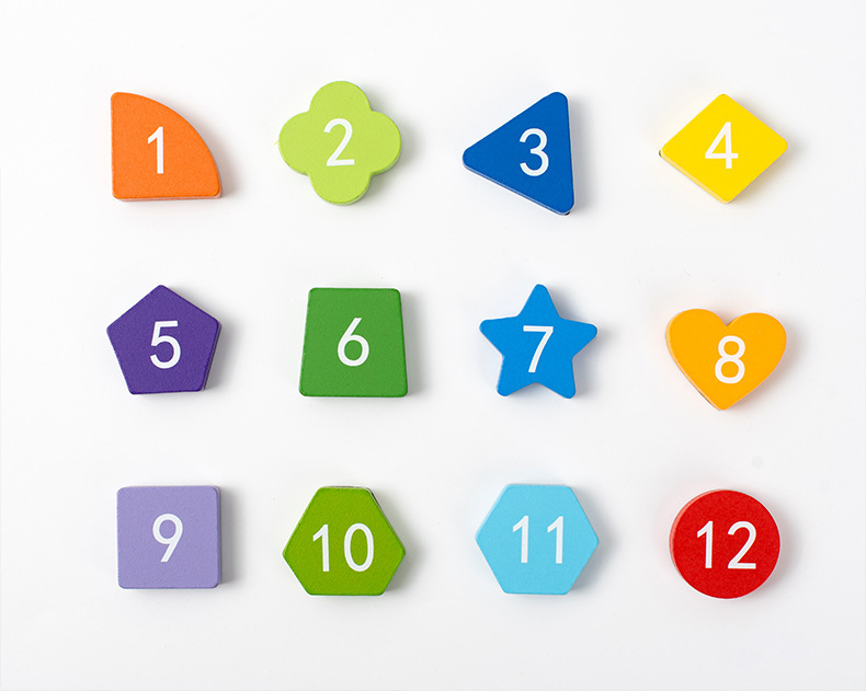 儿童木质磁性数字时钟幼小学生钟表时间认知模型配对早教益智玩具详情8