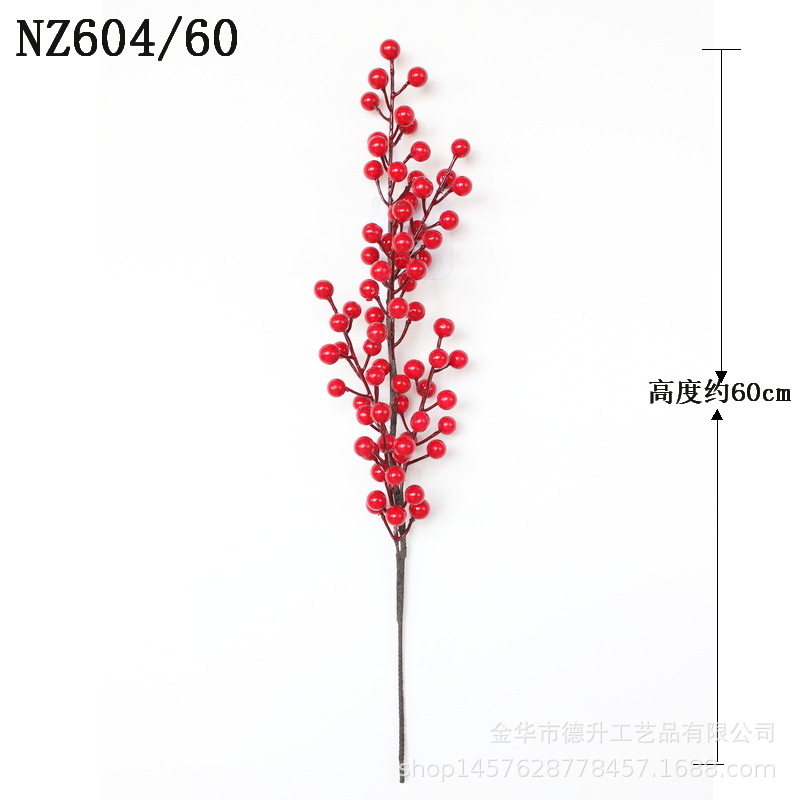 Desheng 2022 New Year Simulation Flower Art, New Year Decoration Flower Arrangement, Money Fruit, Winter green Fruit, Housewarming gift pic 5