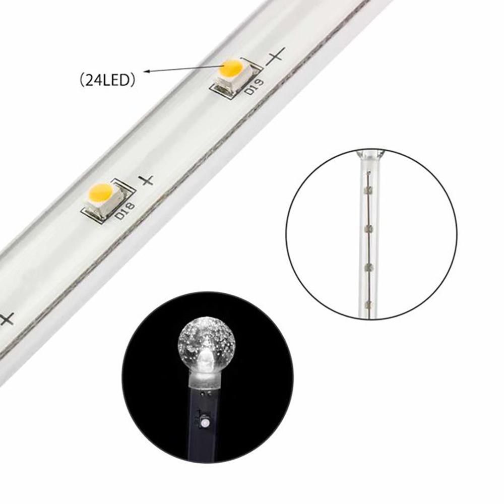 Wholesale of new solar meteor shower lights, LED creative outdoor courtyard garden decorative lights, and ground-mounted lawn lights pic 9