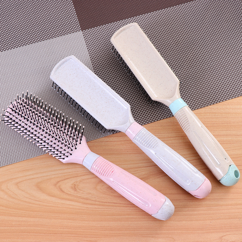 Factory direct supply of new simple style curling combs with wheat straw and anti-tangling hairdressing combs wholesale pic 28