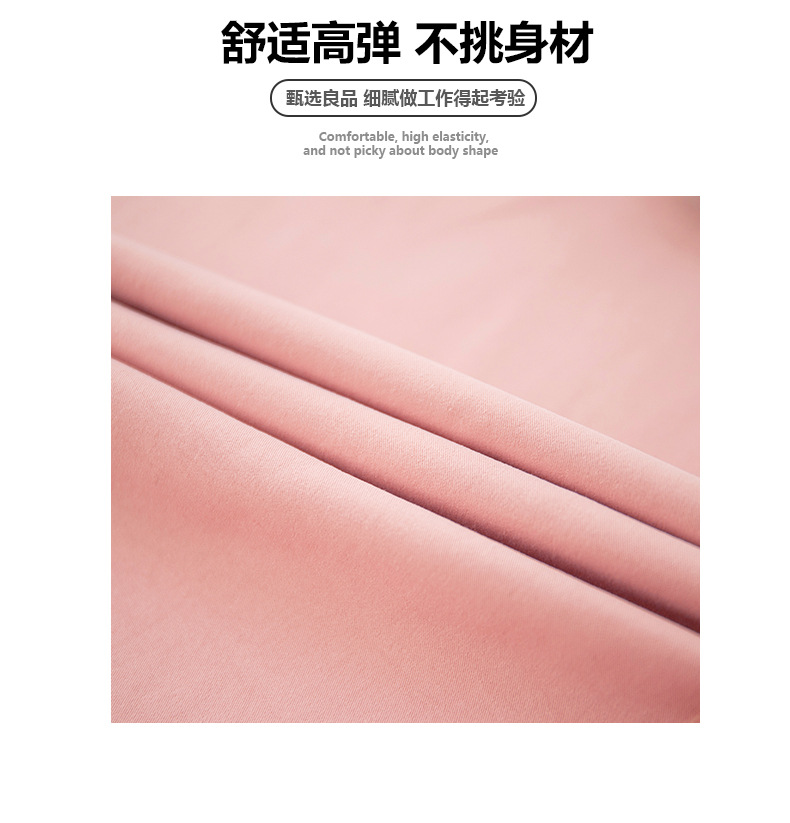 粉色工装裤女夏季薄款高腰显瘦垂感阔腿直筒休闲裤美式速干运动裤详情5