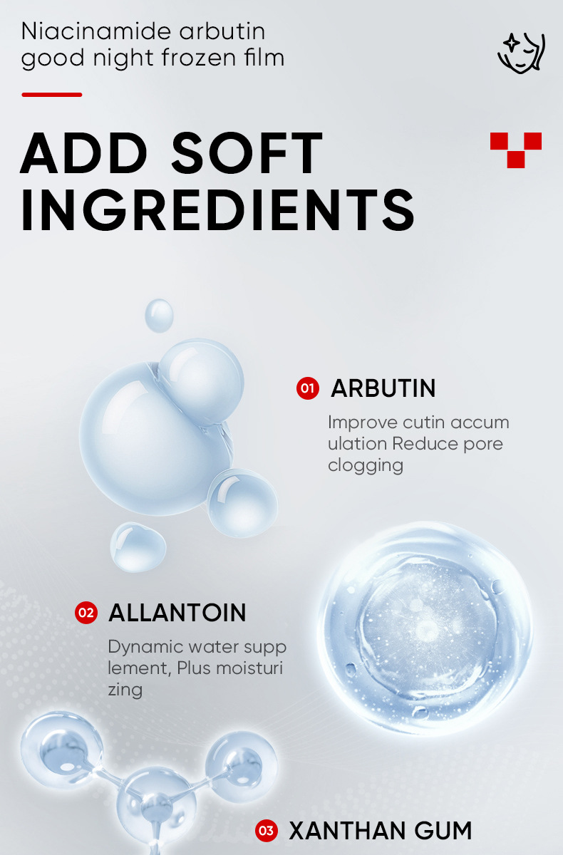 Cross-border export of SADOER nicotinamide arbutin sleep mask in English pic 9