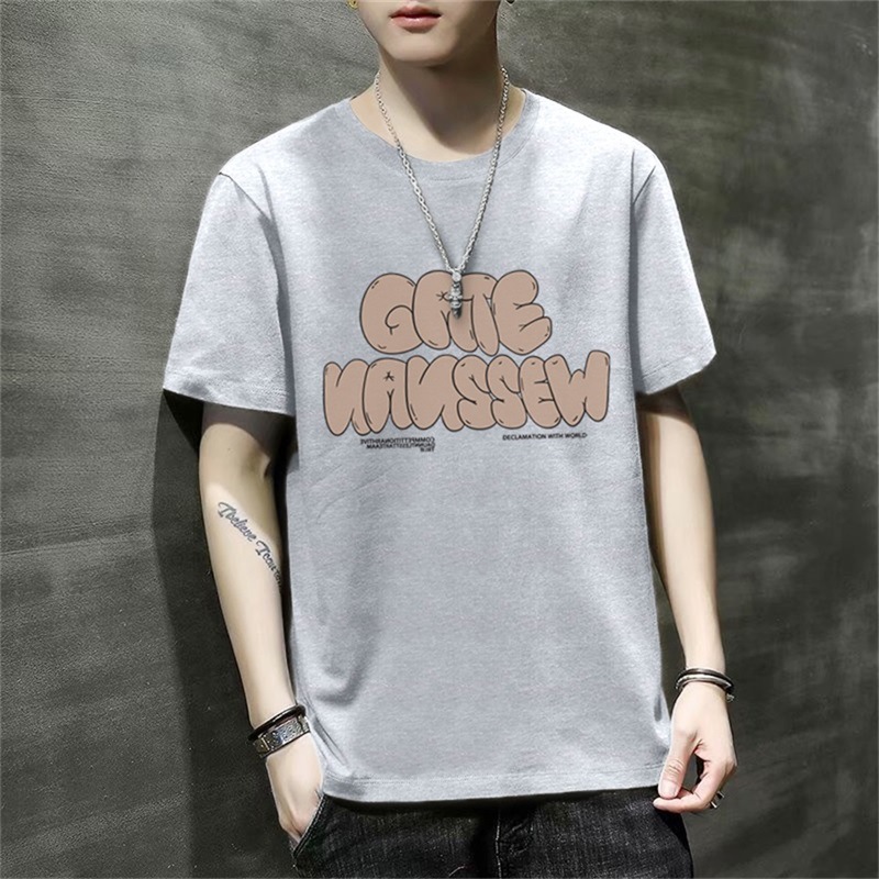 男士短袖t恤2024新款夏季潮流韩版宽松打底衫衣服体恤大码青少年详情43