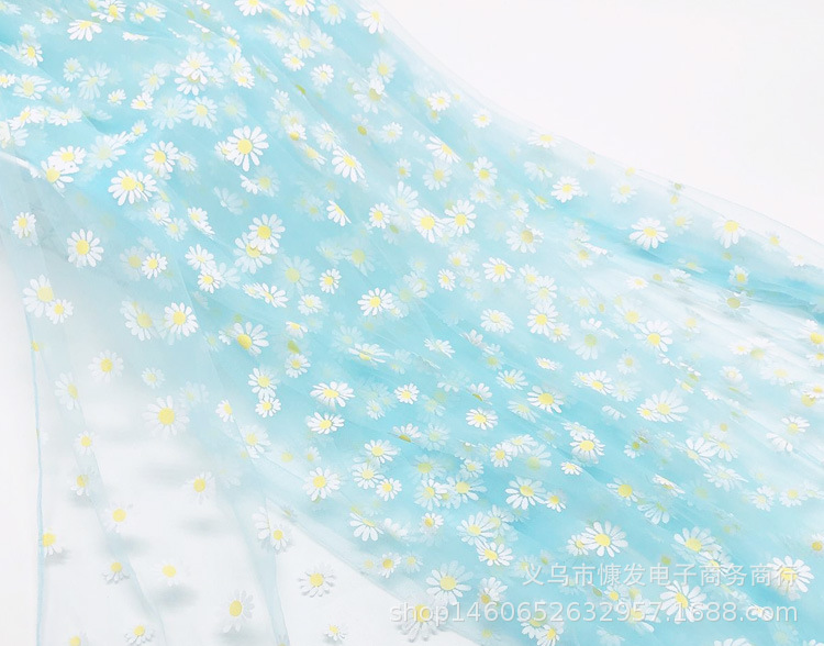 Discount: Daisy gel paste, gauze, soft fabric, stage costumes, performance fabric, veil, princess dress, gauze dress, photo shoot pic 8
