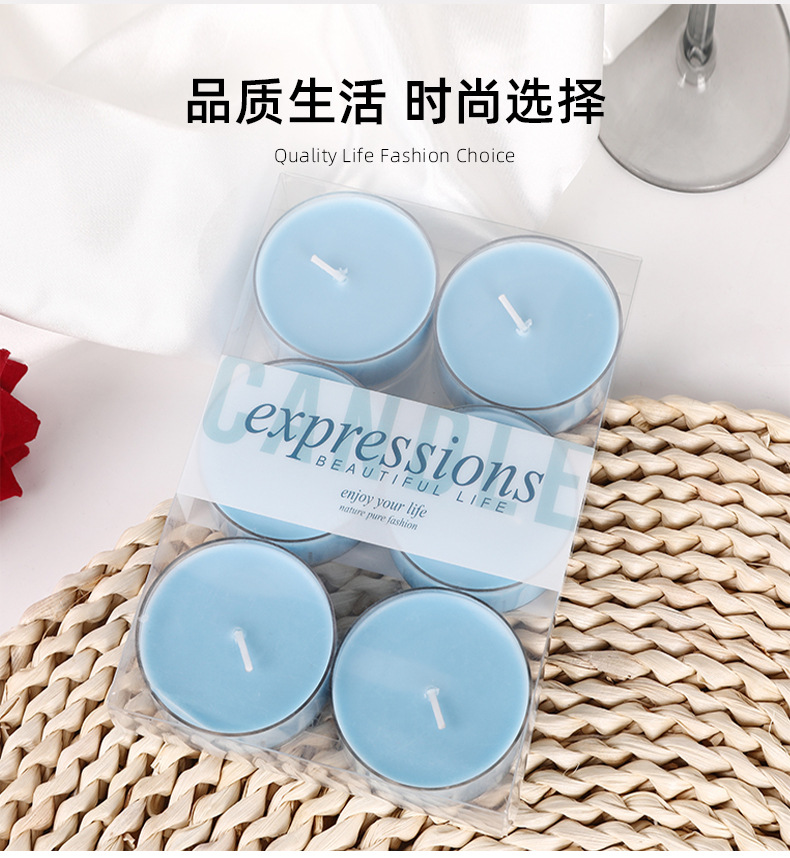 手工彩色大豆蜡香薰蜡烛批发家用无烟浪漫情人节表白火漆茶蜡跨境详情3