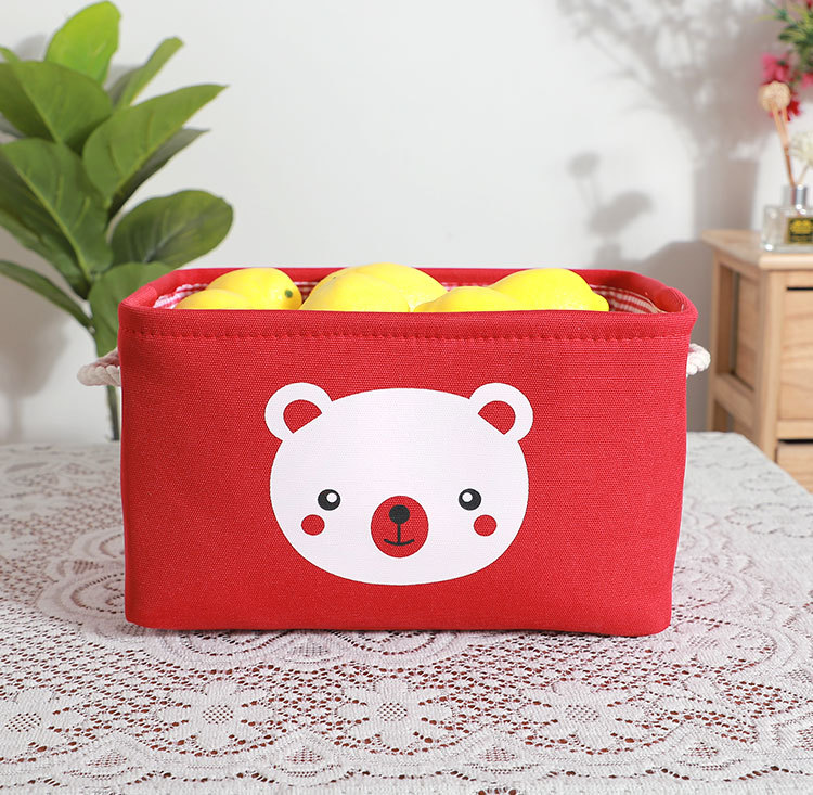 Household storage basket, fabric dust-proof organizing bag, underwear and underpants, clothes sorting, student small cloth bag storage basket pic 7