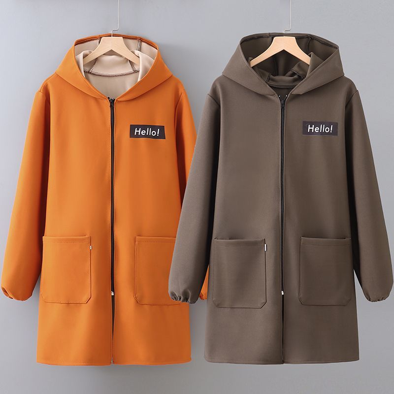 加厚罩衣工作服家用厨房户外秋冬季罩衣时尚新款做饭罩衣长袖围裙详情1