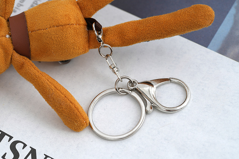 Japanese-style chanel-style rabbit bag pendant, personalized plush toy, car keychain, girl figurine pendant pic 19