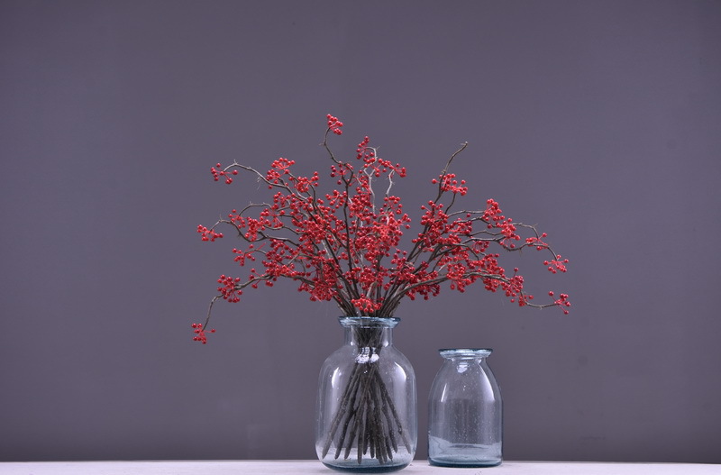 Lanjin Artificial Fruit Factory Direct Sales, wholesale of artificial berries, artificial green vine fruits, Chinese modern and simple decoration, winter green fruits, and mountain prosperity fruits pic 11