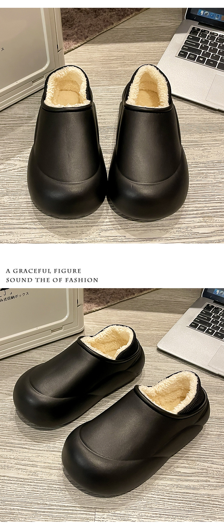 棉拖鞋家居毛拖鞋秋冬家用男款室内冬季厚底保暖加厚女情侣棉拖鞋详情17