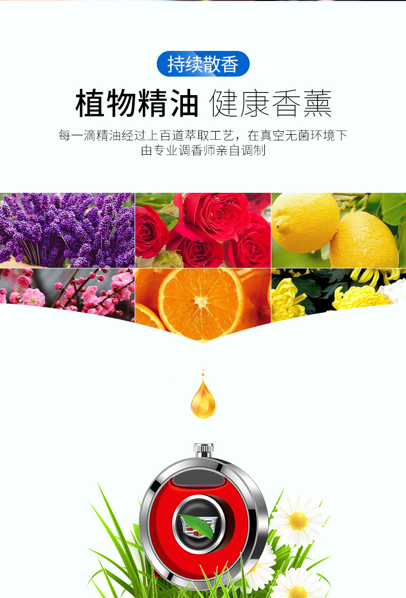 High-end car perfume pendant, luminous car perfume pendant, new crystal aroma diffuser pendant, car perfume pendant, perfume pendant, decorative pendant pic 9