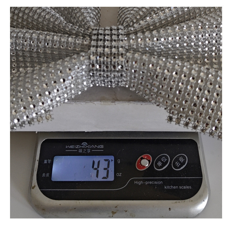 跨境圣诞闪钻蝴蝶结挂件节日橱窗圣诞树装饰大蝴蝶结布置配件批发详情15