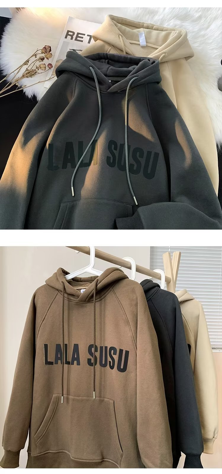 2022美式重磅卫衣男生冬季复古加绒加厚连帽外套秋冬ins潮牌上衣详情11