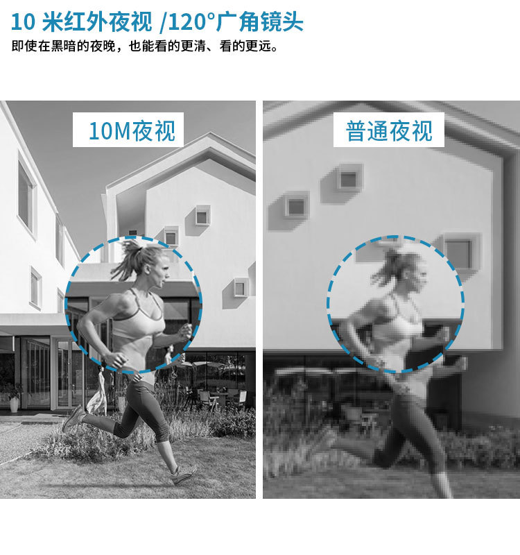 1080P WiFi doorbell, mobile detection, remote unlocking via mobile phone, digital high-definition intelligent video doorbell pic 6