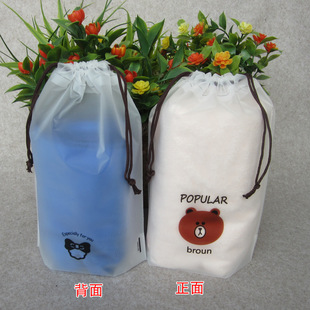 EVA磨砂束口袋 抽绳包装塑料袋瑜伽裤毛巾打底裤子服装内衣袋现详情4