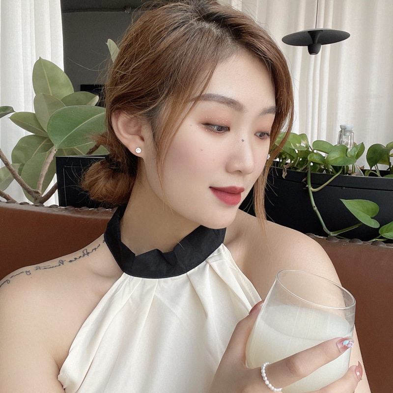 S925银针韩国闪亮镶钻耳钉气质三件套耳环ins风甜美小巧耳饰5753详情16