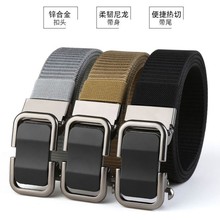 爆款男士编织腰带女士帆布松紧腰带弹力针扣休闲百搭皮带实力批发详情16