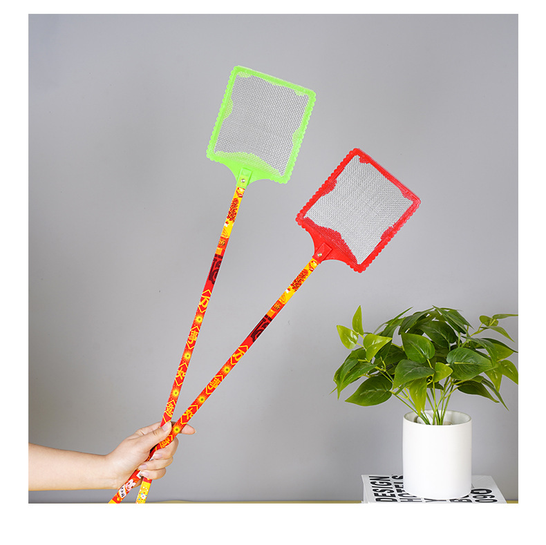 大钢网苍蝇拍子厂家批发 长柄竹竿耐用一元两元店地摊跑江湖货源详情14