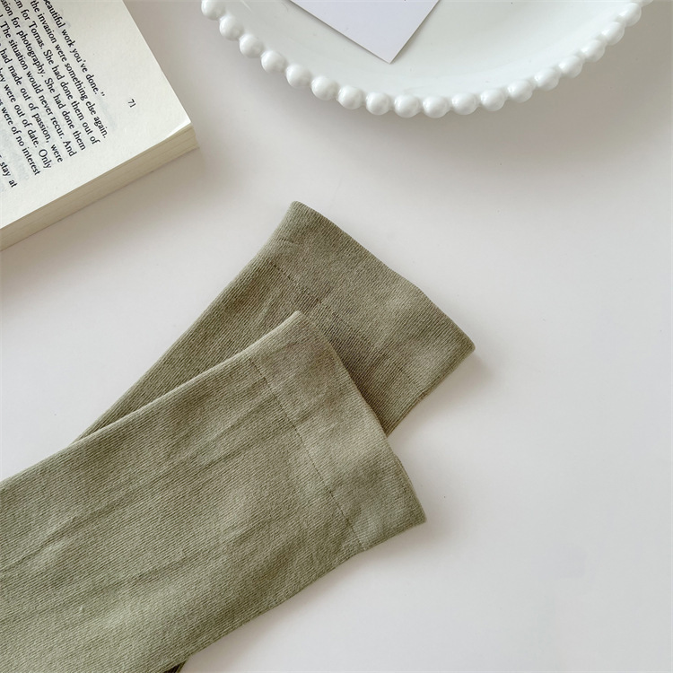 中筒袜袜子女秋冬白色堆堆袜宽松月子袜韩版百搭学生袜ins潮长袜详情6