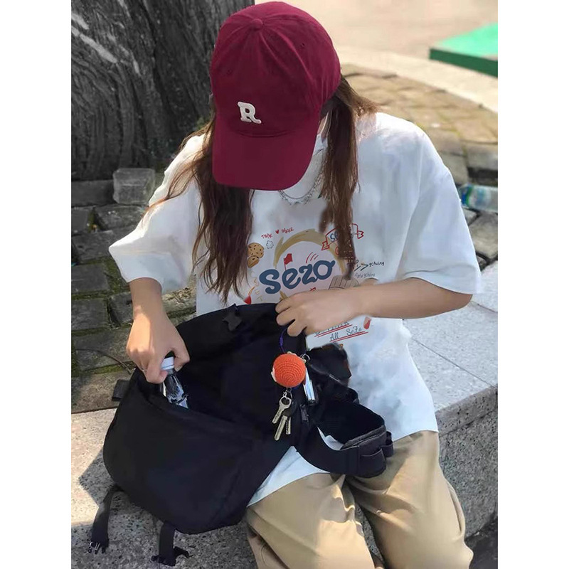 代发2024夏季新款230克圆领印花宽松纯棉短袖t恤女百搭舒适打底衫详情14