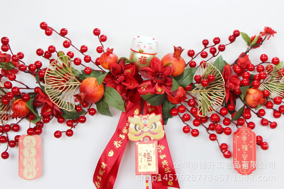 New Year decorations, festive wall-hung gifts, Lantern Festival housewarming items, Spring Festival wall decorations, New Year ornaments pic 5