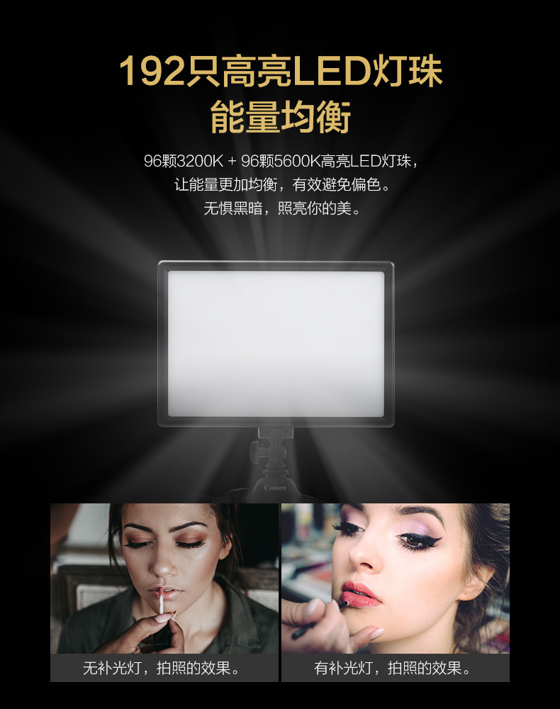 Fengbiao SL-192AI 19.5W fill light, built-in battery, photography light, beauty, portable phone fill light pic 5
