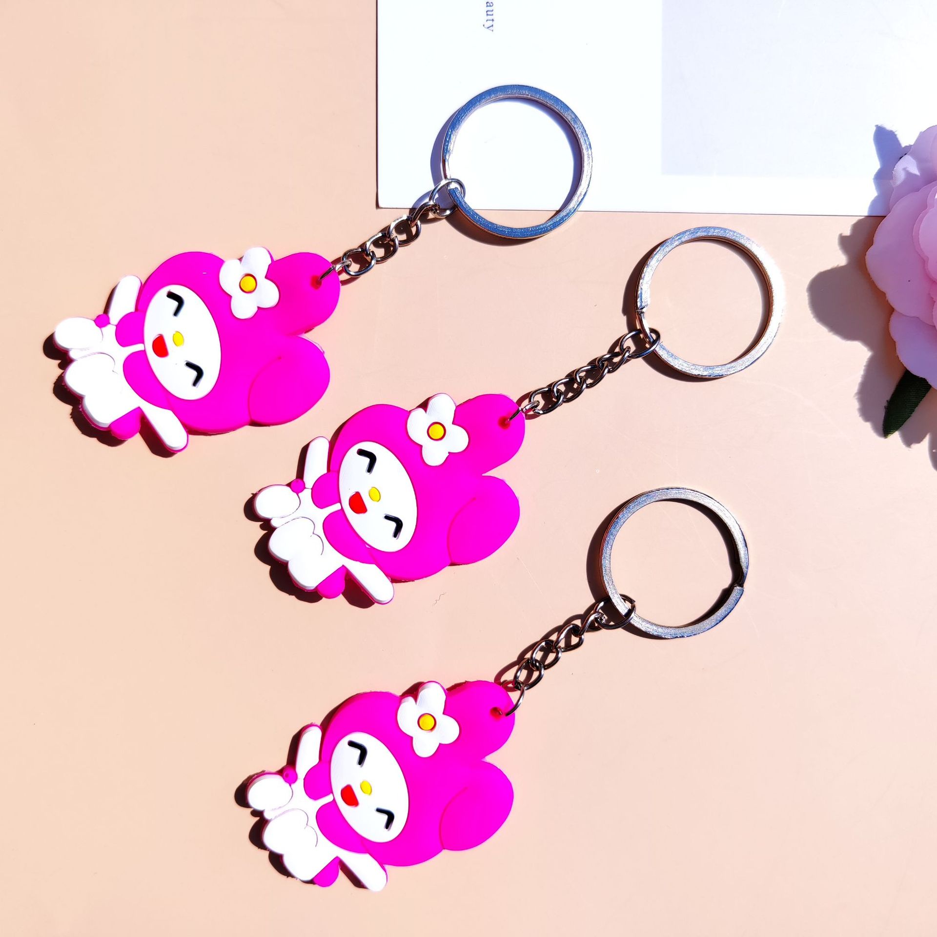 美乐蒂小挂件可爱钥匙扣kitty书包挂饰PVC包包挂件小礼品批发详情12