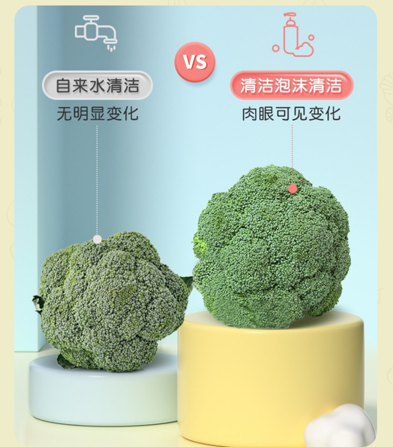 英氏Yeehoo婴儿奶瓶果蔬酵素清洁泡泡600ml餐具蔬果清洗液详情4