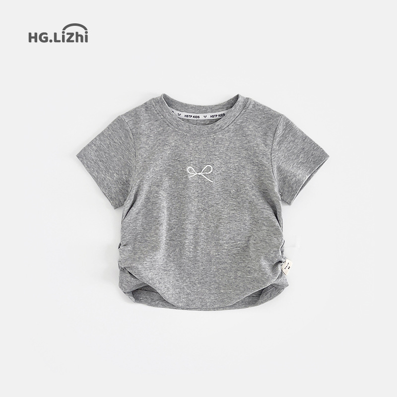女童韩系T恤2024新款童装小女孩夏季网红洋气爆款上衣潮一件代发详情3