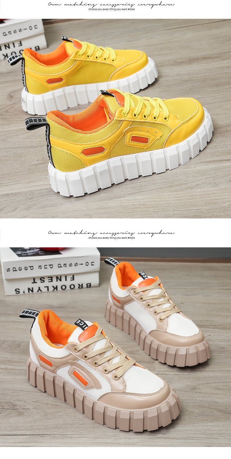 跨境外贸大码2021秋季新款街头时尚潮流圆头厚底女式休闲板鞋单鞋详情22